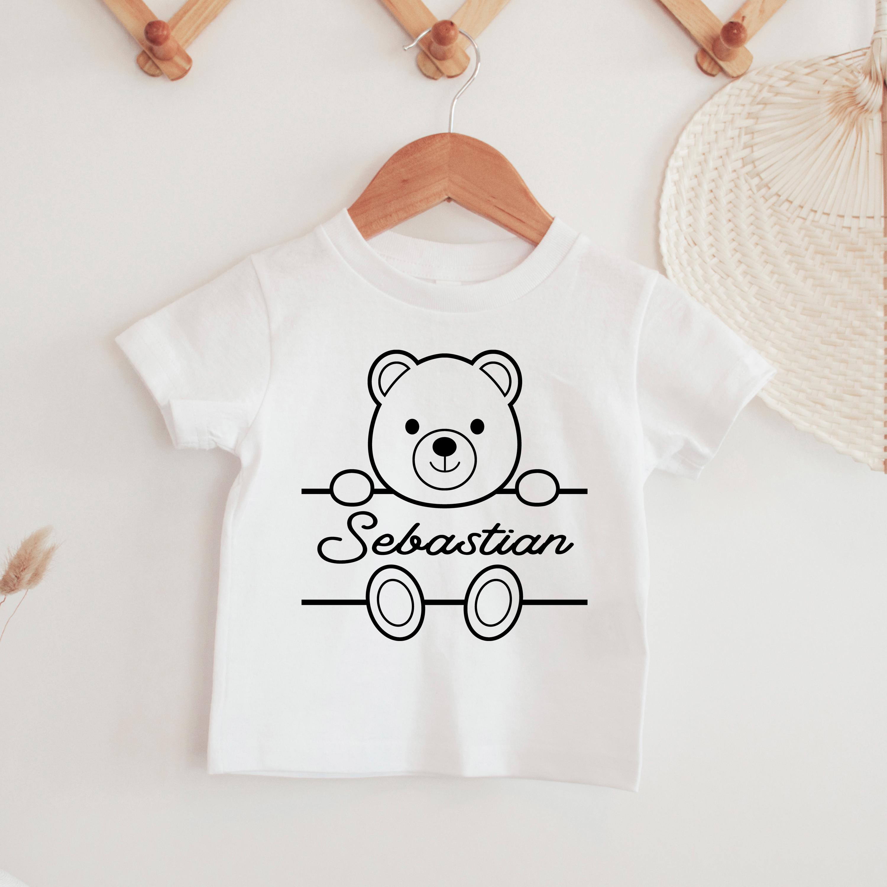 Bear Monogram SVG: Jungle Animal Name Frame Cut Files (digital Download ...