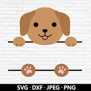 Puppy monogram SVG, Puppy Cutting files, Cute Dog clipart, Baby Shower Shirt, Personalize, Customize with name Cut files Digital Download