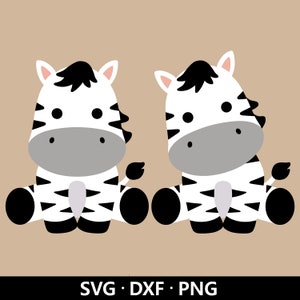 Cute Zebra SVG, Zebra Clipart, Jungle Safari Zoo Animal PNG, Kids animal shirt, Zebra layered files, Zebra Cut files Digital Download