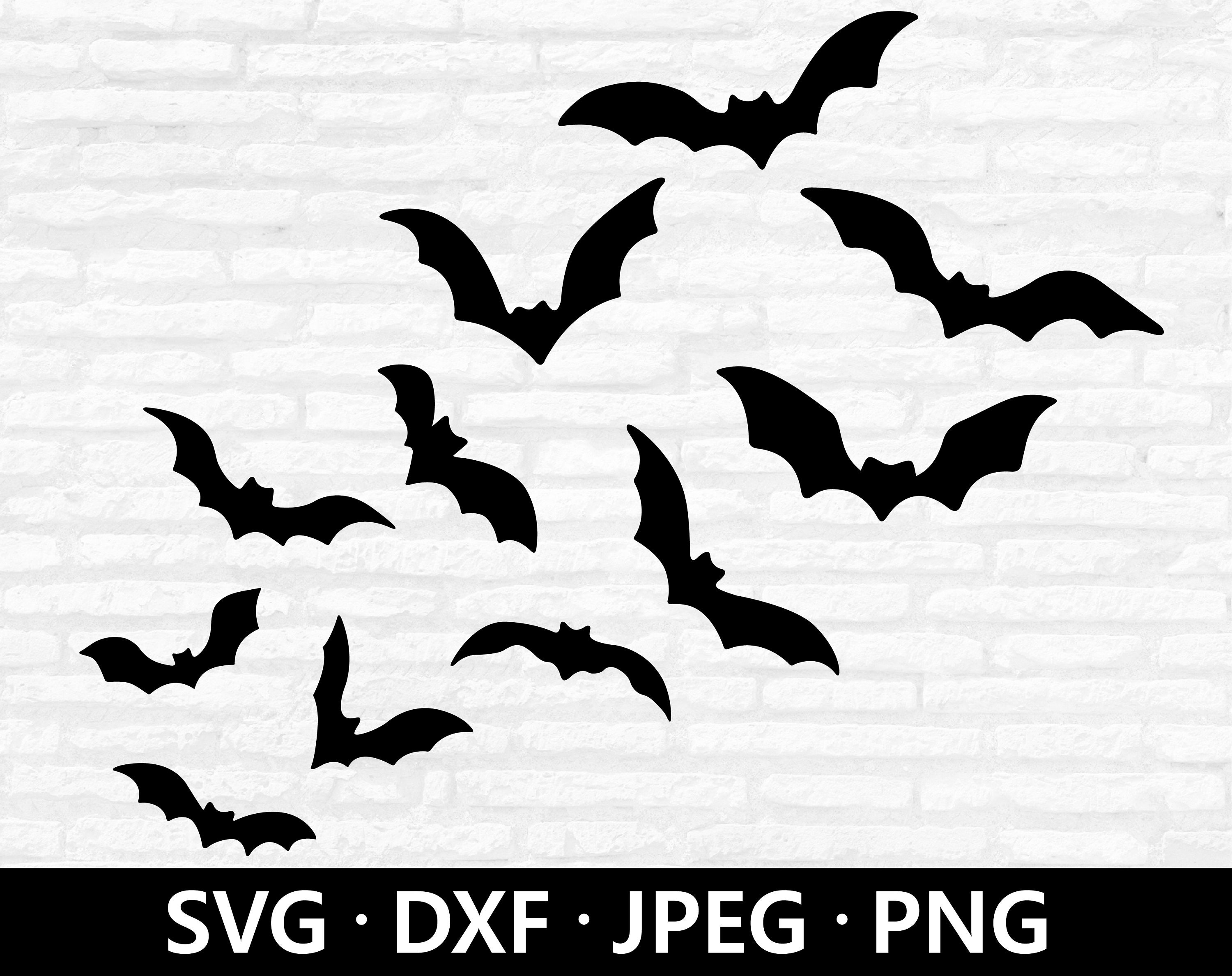 Halloween Bats SVG Spooky Bats Svg Bats Clipart Halloween Etsy