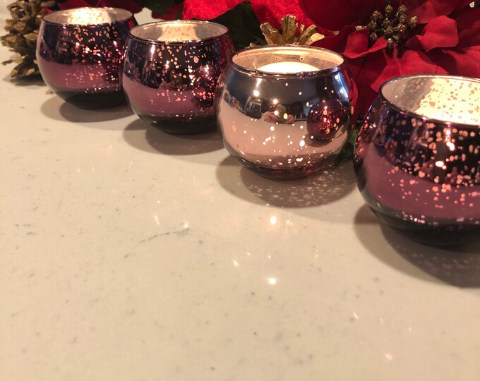 Advent Candles Mercury Glass Candle Holders Advent Wreath Etsy