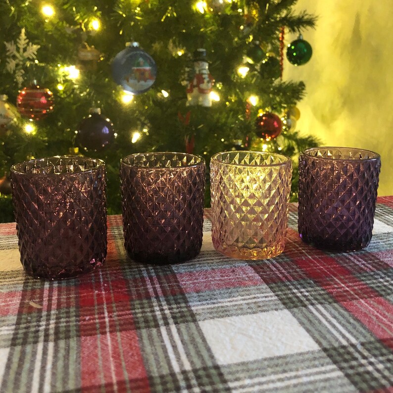 Advent Candles Glass Candle Holders Advent Wreath Advent Candles