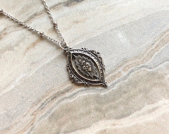 Sterling Silver Sacred Heart Medal Necklace | Sterling silver Sacred Heart Necklace | Sacred Heart gifts