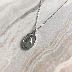 Miraculous Medal Necklace | Miraculous Medal Charm Necklace | Small Mary Necklace | Small Virgin Mary necklace | Gifts | Gift for her
