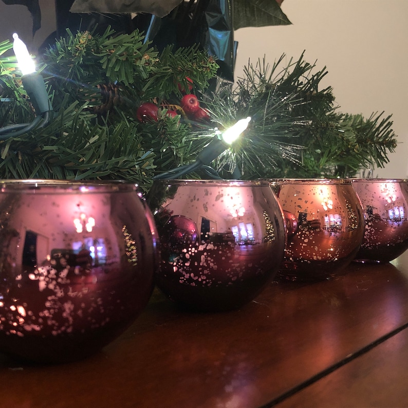 Advent Candles Mercury Glass Candle Holders Advent Wreath Advent