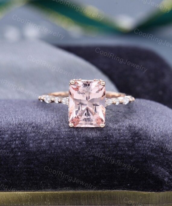 Morganite radiant cut deals