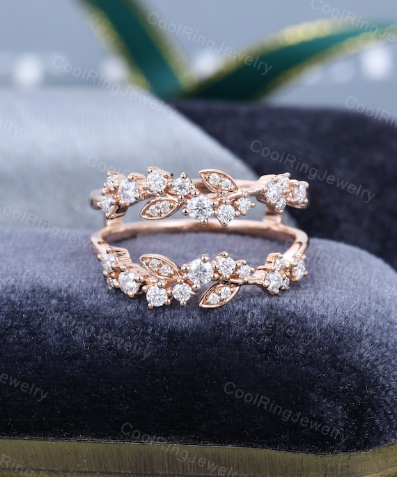 10 Karat Gold Ring|1ct Moissanite Engagement Ring 18k Rose Gold Plated 925  Silver