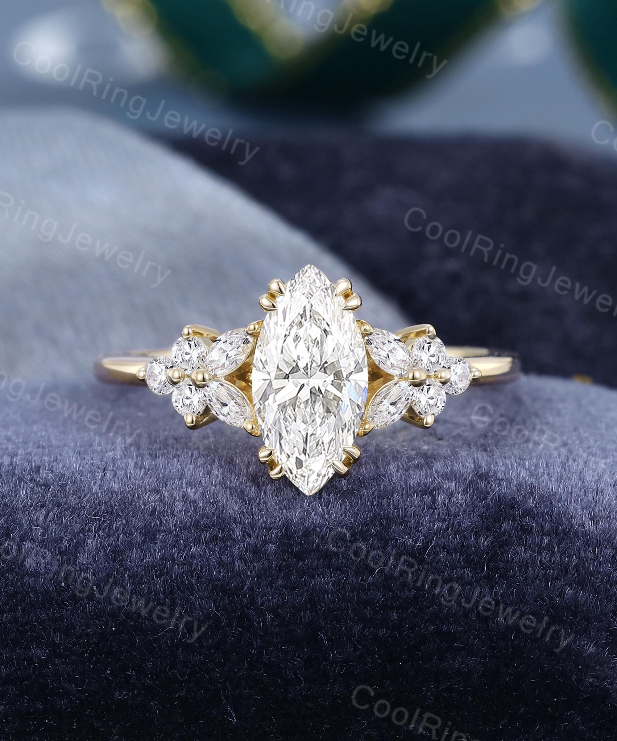 Marquise Lab Grown Diamond Ring