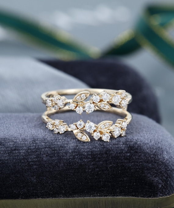 Custom Diamond Ring Enhancer Wedding Band Women Pear Shaped Diamond  Stacking Matching Band Ring Guard Anniversary Gift Bridal Personalized -   Israel