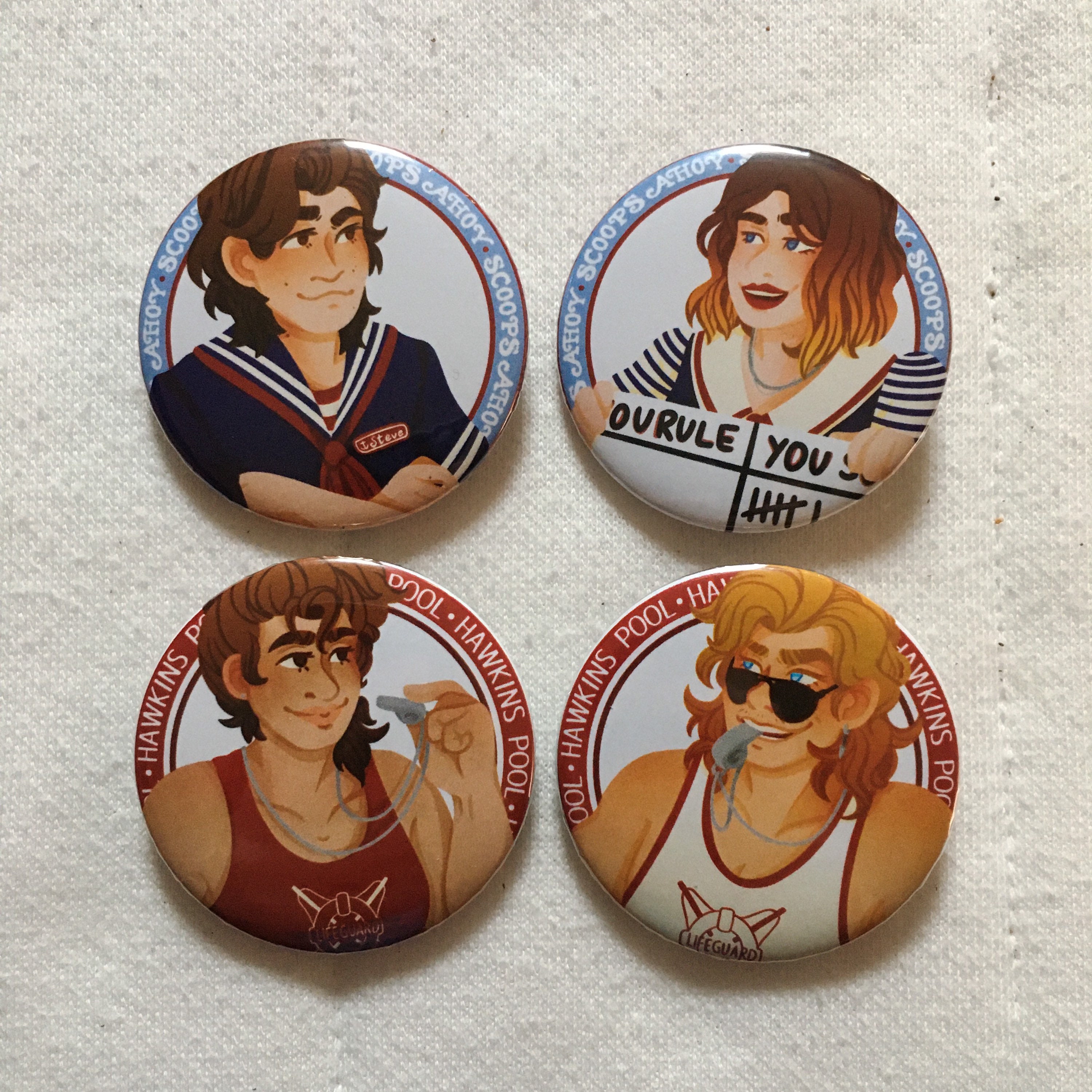 STRANGER THINGS: Stranger Teens Buttons - Etsy