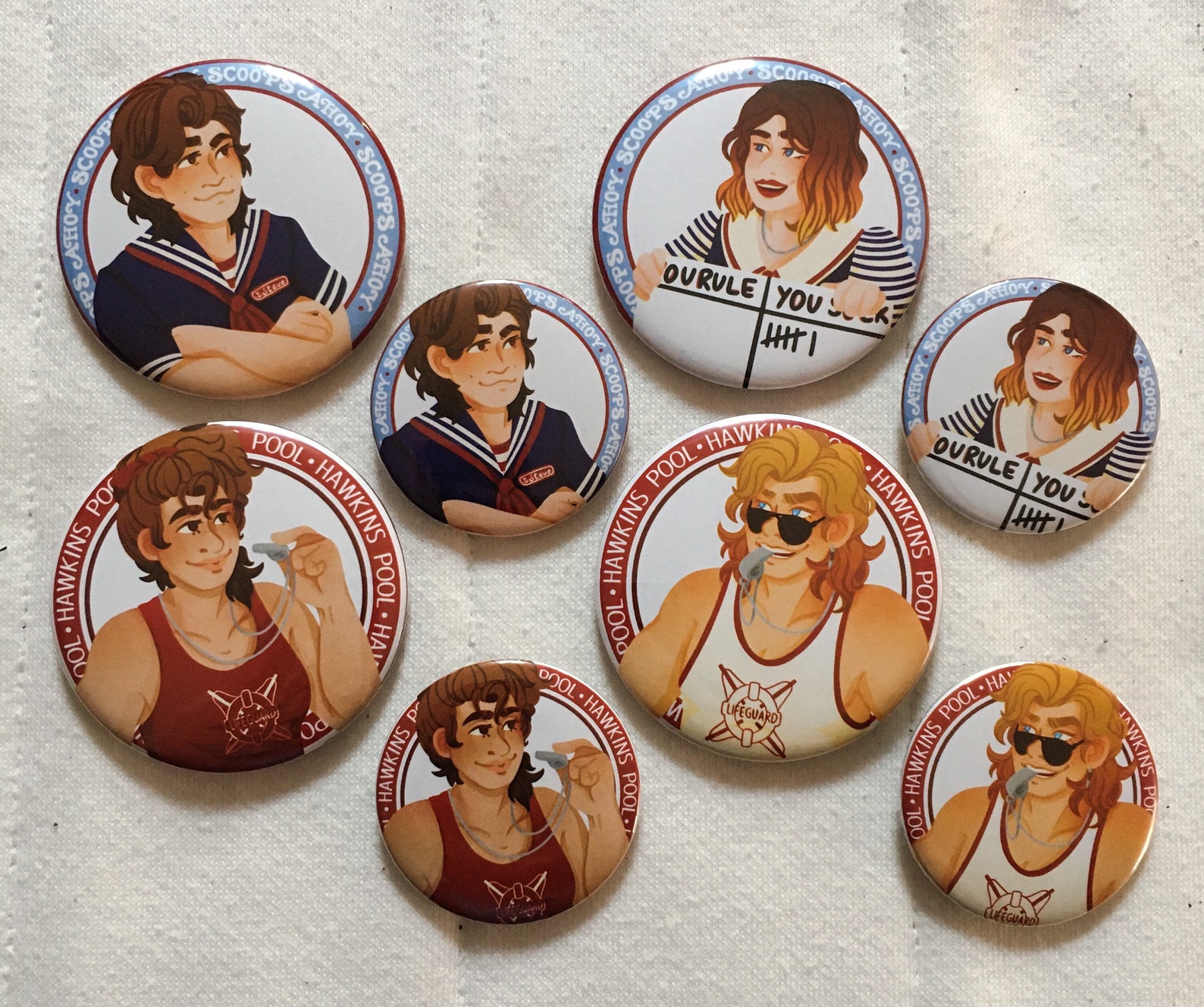 STRANGER THINGS: Stranger Teens Buttons - Etsy