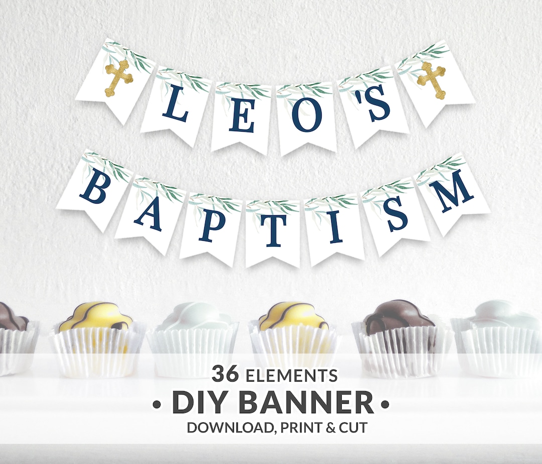 Printable Baptism Banner Boy, First Holy Communion Banner, Baby Christening, 1st Communion, DIY Baptism Party Decorations, DOWNLOAD 027-101 - Etsy printable-baptism-banner-boy-first-holy-communion-banner-baby-christening-1st-communion-diy-baptism-party-decorations-download-027-101-etsy