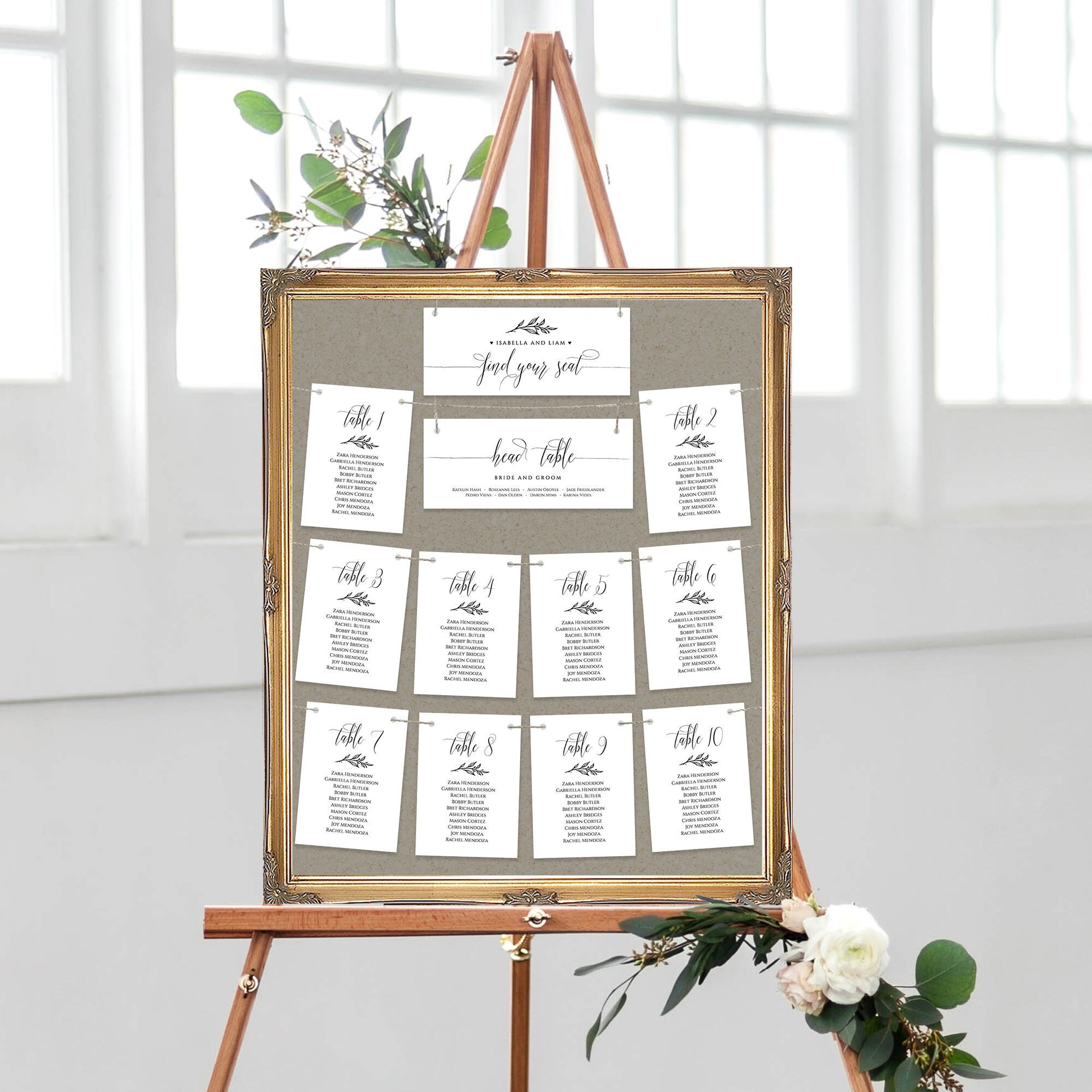 Kinkos Wedding Seating Chart