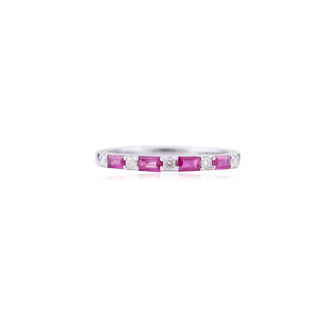 natural ruby silver ring, dainty ruby ring, stackable... Ruby Diamond Ring, Minimalist Ring, Stackable Ring, Dainty Ruby Ring ...