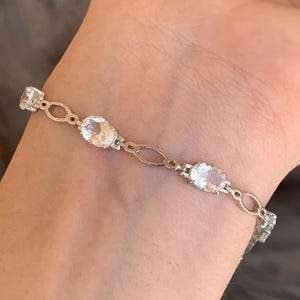 Aquamarine Bracelet, 925 Sterling Silver, Minimalist Bracelet, Handmade Aquamarine Bracelet, Aquamarine Gemstone Bracelet, Gift For Her