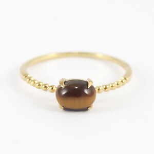 Chalcedony Ring set in 14K Gold Birthday Gift Valentine Gift Anniversary Gift Statement Ring