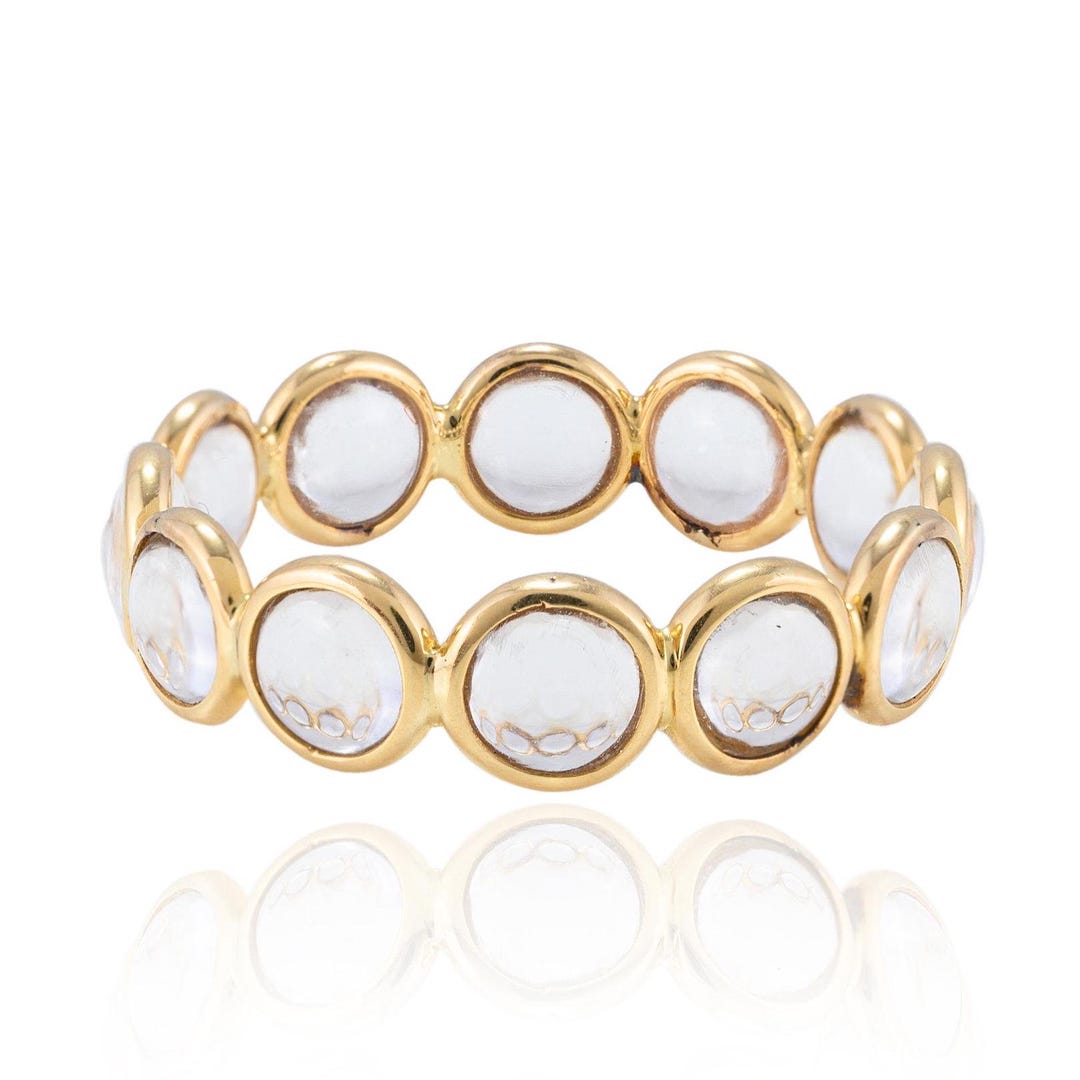 Jack Gold Band Ring in Multi Crystal