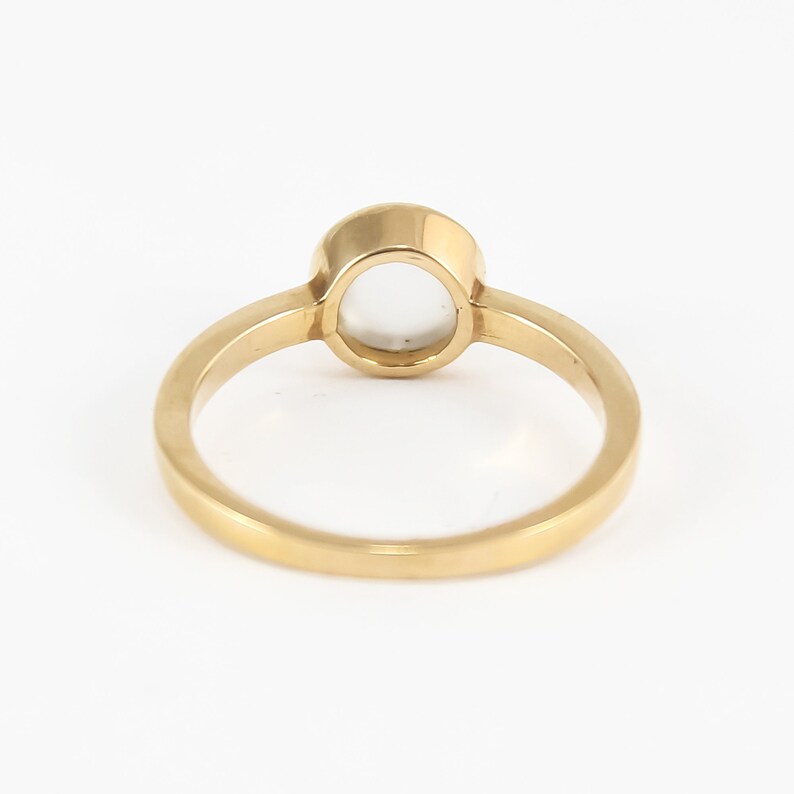 Chalcedony Ring set in 14K Gold Birthday Gift Valentine Gift Anniversary Gift Statement Ring
