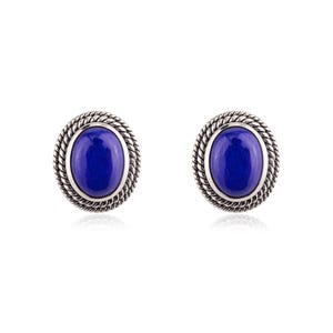 Lapis Lazuli Stud Earrings, Lapis Lazuli Silver Earrings, Natural Lapis Studs, Gemstone Stud Earrings, Handmade Studs, Gifts for Her