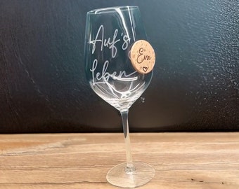 Das ORIGINAL - Personalisierte Glas Markierer aus Holz, Getränke Markierer, Glas Anhänger, JGA, Hochzeit, Event, Party