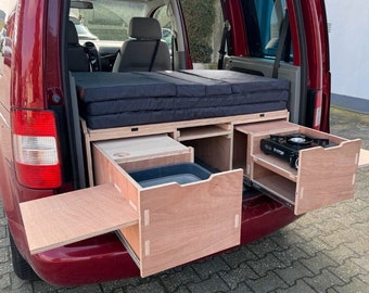 Bed system for the VW Caddy and other models | Camper | Camping