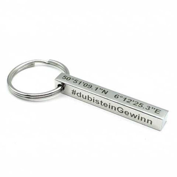 Personalized Keychain Engraved Keychain Stainless Steel Keychain