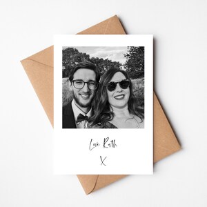 Cartão personalizado de Dia dos Namorados | Cartão de foto de estilo simples | Feliz Dia dos Namorados