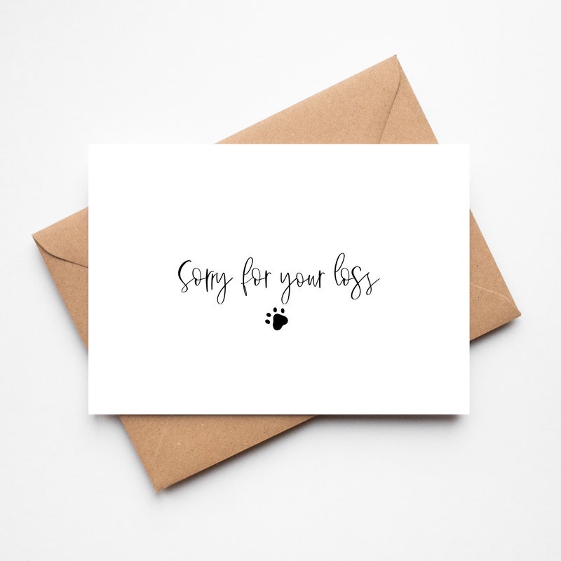 Loss of Pet Card - Etsy