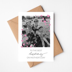 Gepersonaliseerde Moederdagkaart | Voor de beste moeder op Moederdag | Stijl fotokaart | Afbeelding | Beste moeder