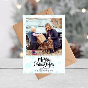 Carte de Noël photo personnalisée | Paquet de cartes de Noël | Photo de famille | Carte photo pour les fêtes