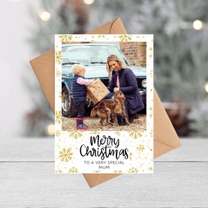 Carte de Noël photo personnalisée | Carte photo de vacances en famille pour maman, papa, maman, papa, grand-mère, grand-père, mamie, nounou