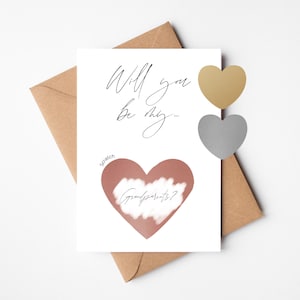 Faire-part de grossesse des grands-parents | serez-vous mes grands-parents | carte à gratter | Faire-part de naissance personnalisé