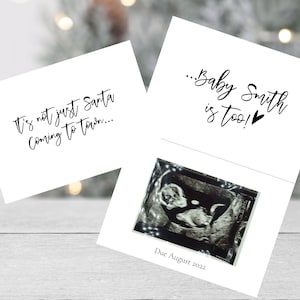 Personalised Pregnancy Reveal Card | Christmas Pregnancy Announcement Card | Pregnancy Announcement at Christmas | Christmas Tree |