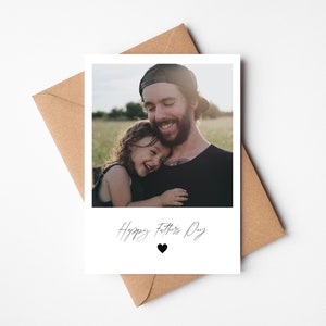 Gepersonaliseerde Vaderdagkaart | Fijne Vaderdagkaart | Fotokaart | Fotokaart | Prentbriefkaar voor vader opa stiefvader