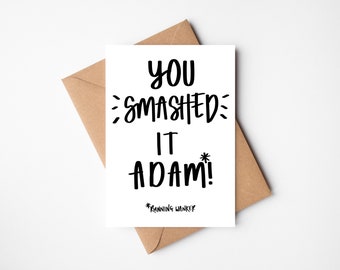 Personalised Running Card | Congratulations | Runner's Card | Well Done Card | You Smashed It | London Marathon