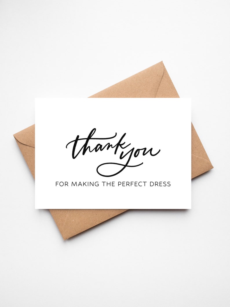 Thank You for the Perfect Cake Wedding Thank You Card Thank You to the Cakemaker Wedding Card image 4