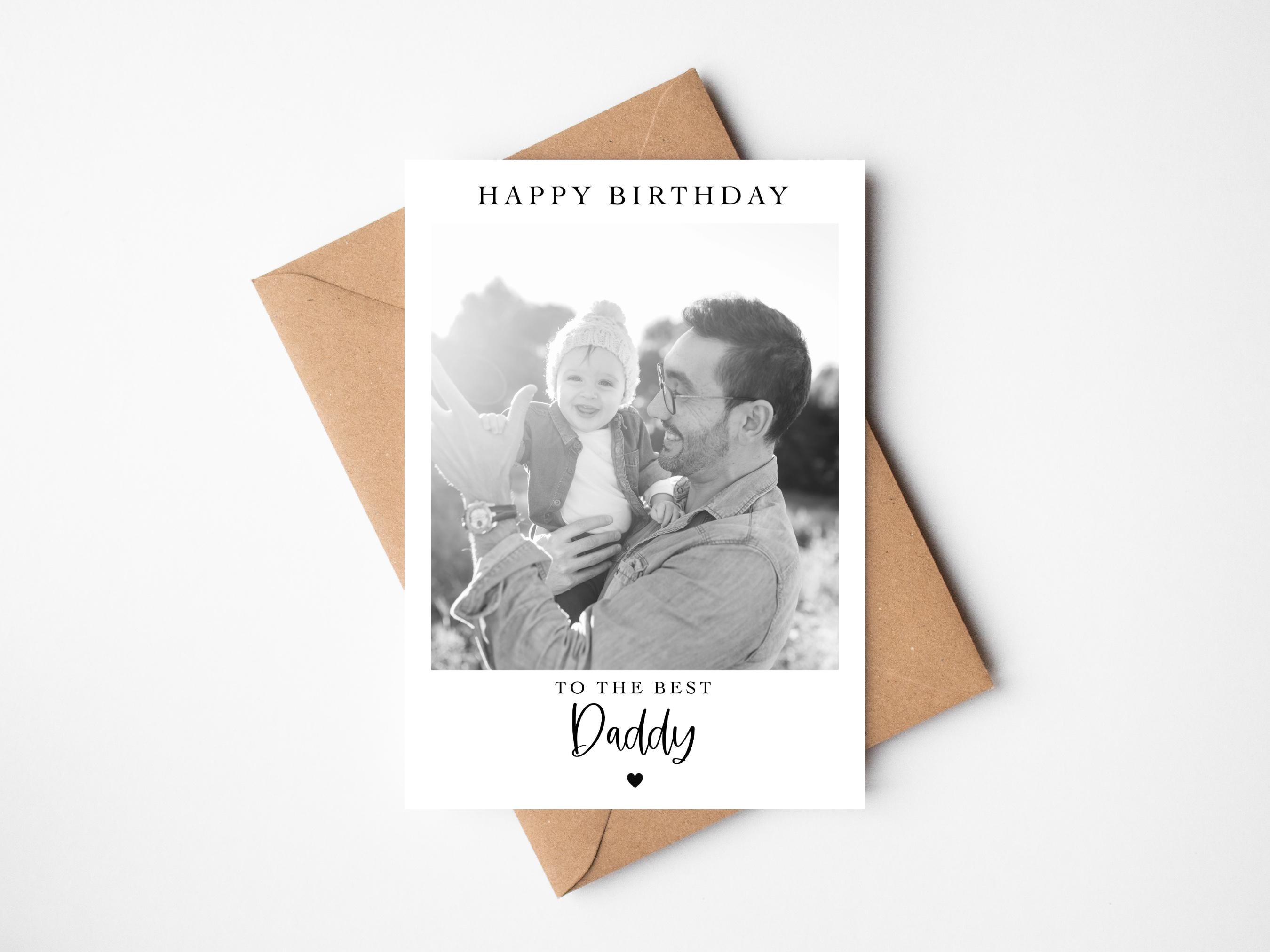 Gepersonaliseerde verjaardagskaart | Gelukkige verjaardag aan de beste  papa-kaart | Fotokaart | Verjaardagskaart papa - Etsy België, image size:2700x2025