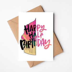 Joyeux demi-anniversaire | Demi-gâteau | Demi-anniversaire | Célébration semestrielle | Joyeux anniversaire