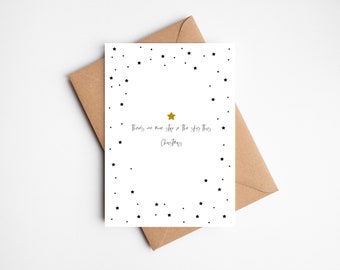Christmas Bereavement Card | There's One More Star in the Sky this Christmas | Thinking of You | Loss Card | Sympathy Card | Condolences