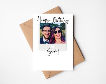 Personalised Birthday Card | Polaroid Style Photo Card | Happy Birthday | Polaroid Picture | Photo Card | Photograph