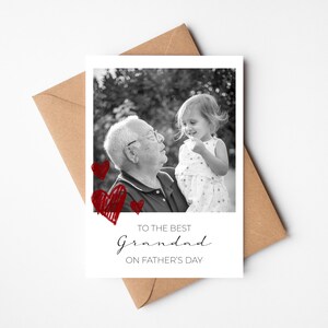 Gepersonaliseerde Vaderdagkaart | Fijne Vaderdagkaart | Fotokaart | Fotokaart | Prentbriefkaar voor de beste opa