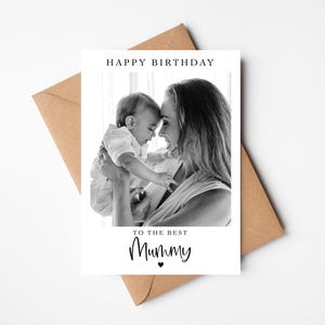 Personalised Birthday Card | Happy Birthday To The Best Mummy Card | Photo Card | Mummy Birthday Card