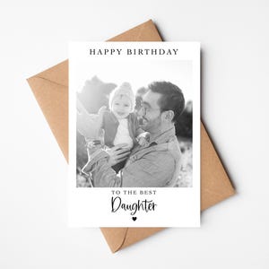 Personalisierte Geburtstagskarte | Fotografie alles Gute zum Geburtstag To The Best Tochter Karte | Fotokarte | Geburtstagskarte für Tochter