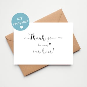 cartões de agradecimentos personalizados do casamento | Obrigado por fazer parte do nosso casamento | Obrigado feito sob encomenda do casamento você cartões | Cabelo, Vestido, Cerimônia, DJ