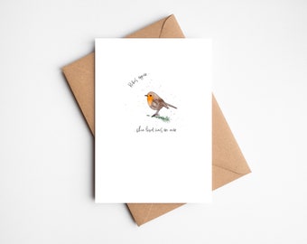 Robins Appear When Loved Ones Are Near | Thinking of You Card | Bereavement Card | Condolences Cards | With Sympathy Card | Funeral