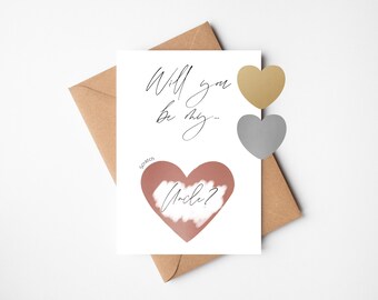 Unlce Pregnancy Announcement Card | Will You Be My Uncle | Scratch Reveal Card | Personalised New Baby Announcement | Scratch Card