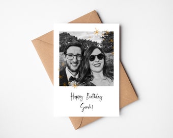 Personalised Birthday Card | Polaroid Style Photo Card | Happy Birthday | Polaroid Picture | Photo Card | Photograph