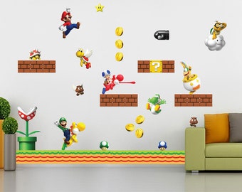 Super Mario Odyssey Wall Sticker Decal Home Decor Art Mural Kids Children WC140