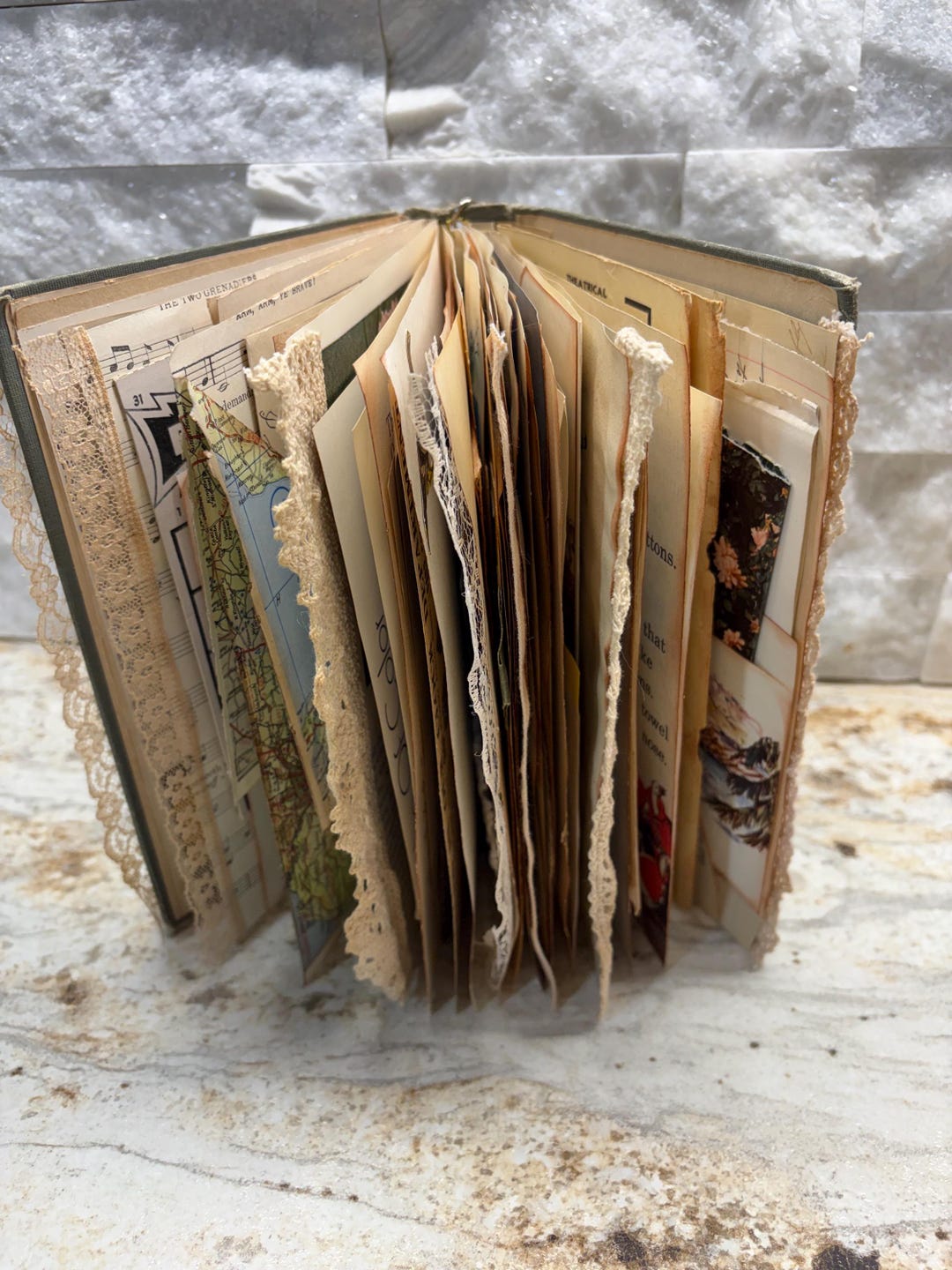 Antique Junk Journal With Vintage Ephemera Pages - Etsy