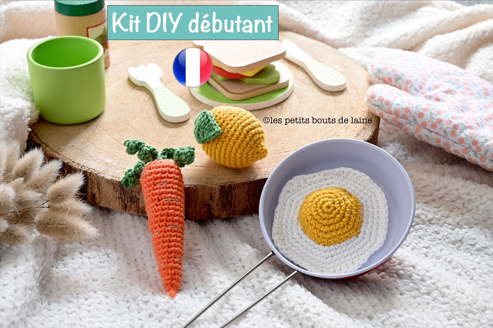 Kit Crochet grand débutant, amigurumi, guide crochet pour accro au crochet  en devenir, droitier et gaucher